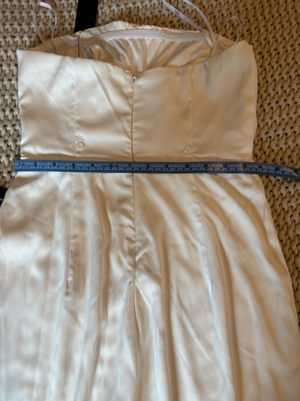 Strapless White Tailored Jumpsuit - Picture 6 of 8